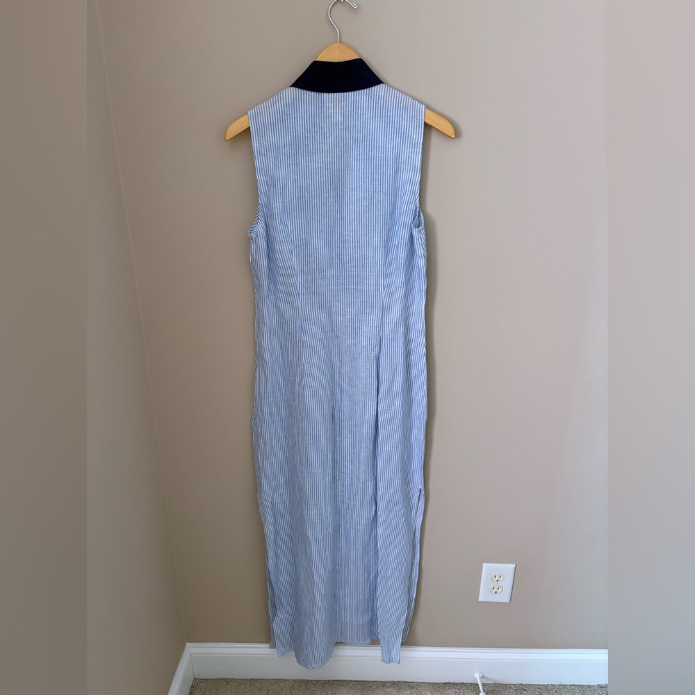 Sail to Sable Navy and White Maxi Dress Size M - Picture 4 of 4